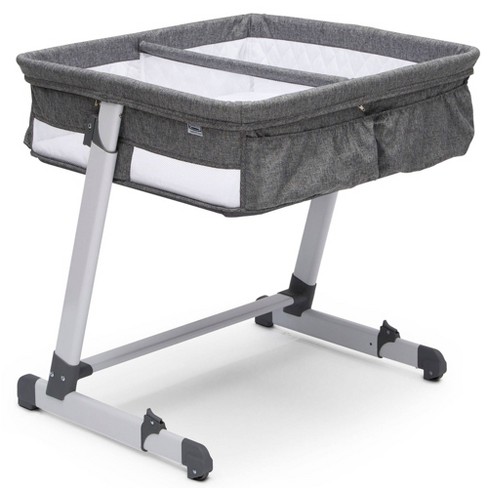 Delta Children Simmons Kids' By The Bed City Sleeper Bassinet for Twins - Gray - image 1 of 4