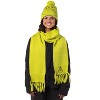 Dr. Seuss The Grinch Embroidered Design Adult Knit Scarf and Pom Cuffed Beanie Set Green - 4 of 4