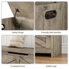 47" Wooden Storage Bench, Flip Top Entryway Shoe Bench with Safety Hinge, Large Toy Chest, Storage Ottoman for Entryway Bedroom Living Room - 4 of 4