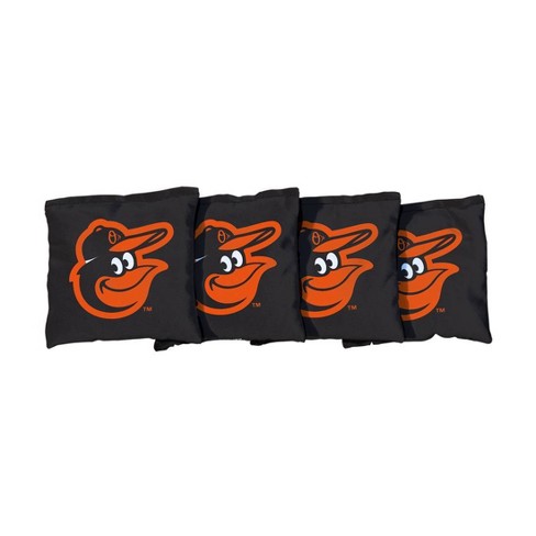 Mlb Baltimore Orioles Corn-filled Cornhole Bags Black - 4pk : Target