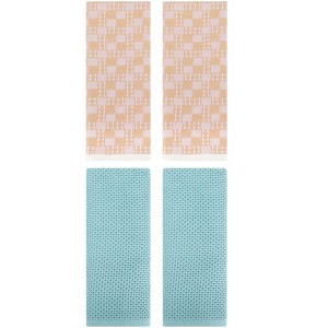 REGALWOVEN 4 Pcs Soft Absorbent Comfortable Waffle Design Hand Towel - 1 of 4