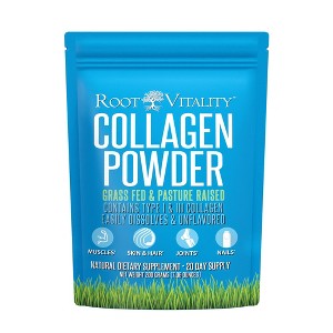 Root Vitality Collagen Powder, for Skin, Hair, Nails & Joints, Collagen Peptides, 20 Servings. - 1 of 4