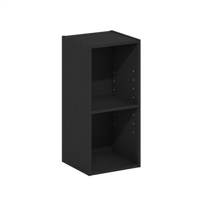 HOMLUX 2-Tier Space Saving Storage Bookcase, 10-Inch Width, Adjustable Design