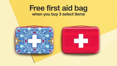 Johnson & Johnson Travel Ready Portable Emergency First Aid Kit, 80 pc 