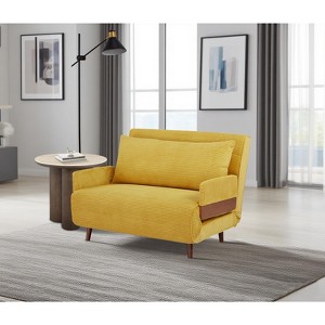 Racxily 3-in-1 Sven Sofa Bed, Upholstered Convertible Sleeper Accent Chair - 1 of 4