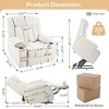 Power Lift Recliner Chair with Extended Footrest, Remote Control and Side Pockets - 4 of 4