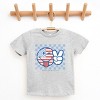 The Juniper Shop SmileyWorld Patriotic Checkered Peace Youth Short Sleeve Tee - 2 of 4