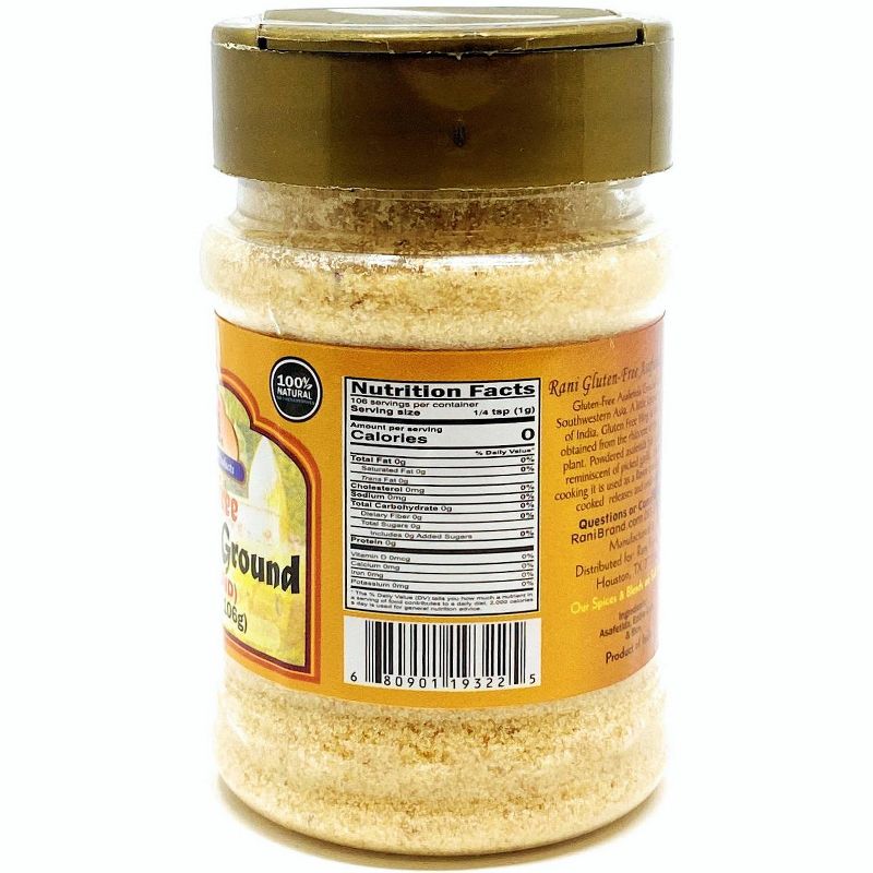 Asafetida (Hing) Ground Gluten Friendly - 3.75oz (106g) - Rani Brand Authentic Indian Products, 2 of 8