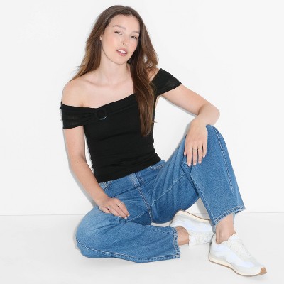 Women's Off the Shoulder Pullover Sweater - Wild Fable™