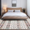 Machine Washable Boho Vintage Area Rug Non-Slip Non-Shedding Geometric Indoor Distressed Soft Low Pile Carpet for Living Room Bedroom Kitchen - 4 of 4