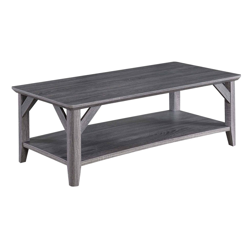 Photos - Coffee Table Winston  Weathered Gray - Breighton Home