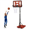 YONWAY Basketball Hoop 28" Backboard, Height Adjustable 4.8 to 7.7ft  Portable Basketball Goal System with Stable Base and Wheels for Outdoor - 2 of 4