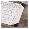 Two-Color Monthly Desk Pad Calendar, 21.75 x 17, White Sheets, Black Corners, 12-Month (Jan to Dec): 2026 - 2 of 4