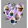 Cupcake Stickers With Doodle Hearts Men's Sleep Pajama Pants - 2 of 2