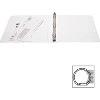 Business Source View Binder w/ 2 Inside Pockets 1/2" Capacity White 09951 - 3 of 4