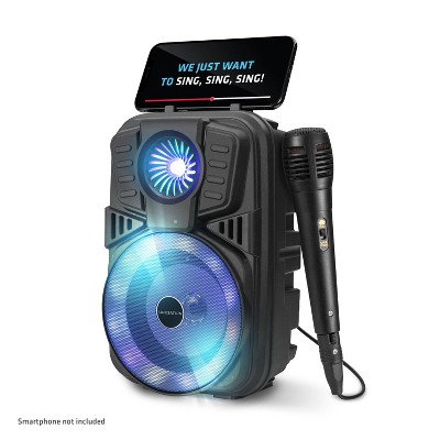 Singing Machine Bluetooth Karaoke System With Led Disco Lights Cd+g Usb And  Microphone Karaoke Machine : Target