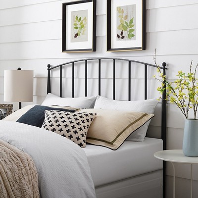 Whitney Classic Queen Metal Bed with Tapered Posts and Slats