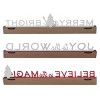 Transpac Metal Holiday Wall Decor w/Hooks Set of 3 Christmas Home Decorations - 3 of 3