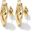 Attop 14K Gold Plated Sterling Silver Post Love Knot Stud Earrings | Gold Earrings for Women - 2 of 4