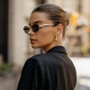 WMP Eyewear Womens 90s-Inspired Small Frame Retro Oval Sunglasses - 4 of 4