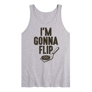 Men's - Instant Message - I'm Gonna Flip This Burger Graphic Tank Top - 1 of 4