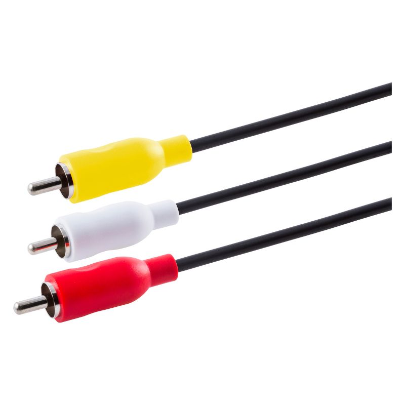 Philips 6' Composite Audio/Video Cable - Yellow/White/Red, 3 of 8