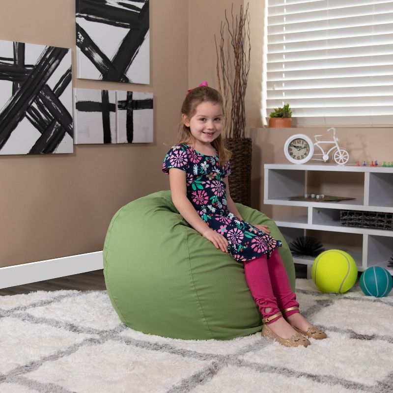 Flash Furniture Small Bean Bag Chair for Kids and Teens, 3 of 9