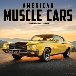 Willow Creek Press 12"x12" 2026 American Muscle Cars Wall Calendar - 1 of 4