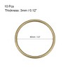 Unique Bargains Zinc Alloy Craft DIY Accessories Hardware Bag Belt O-Ring Buckles 10 Pcs - 2 of 3