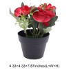 Unique Bargains Artificial Plants Hydrangea Tea Bud Plastic 4.33"x4.33"x7.87" 1 Pcs - 3 of 4