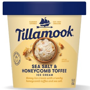 Tillamook Sea Salt Honeycomb Toffee Frozen Ice Cream - 16 fl oz - 1 of 4