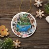 Atlanta Georgia Aquarium and Zoo Watercolor Art Ornament, City Souvenir Gift with Animals and Sea Creatures| OrnamentallyYou - 4 of 4