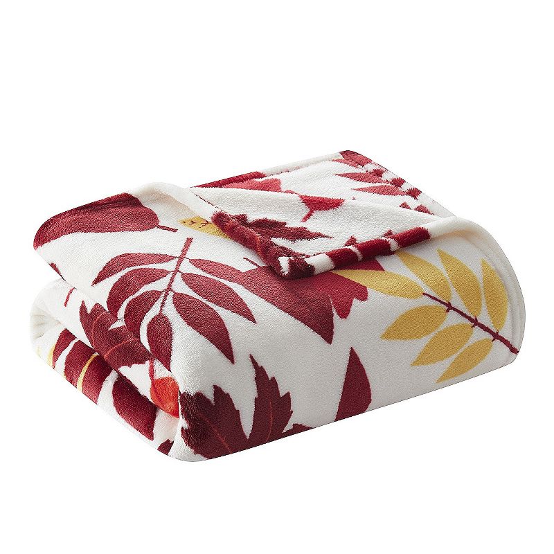Kate Aurora Oversized Autumn Leaves Ultra Soft & Plush Throw Blanket Cover - 50 in. x 70 in., 2 of 5