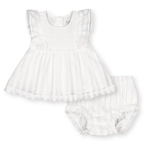 Hope & Henry Baby Smocked Swing Top And Ruffle Bloomer Set : Target