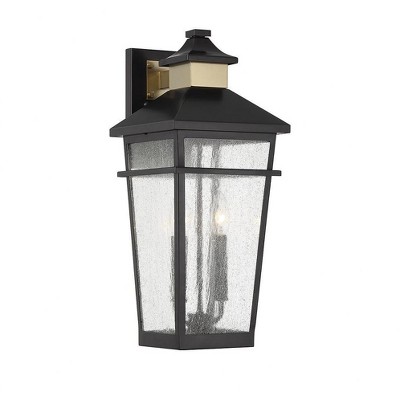 Savoy House Kingsley 2 - Light Wall Light in  Matte Black/Warm Brass
