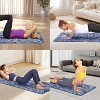MaseiKar Yoga Mat, Exercise Yoga Mat Print with Non-Slip Design, Professional TPE Exericise Mat, 72" x 26" Multi-Purpose Workout Mat for Women - 3 of 4