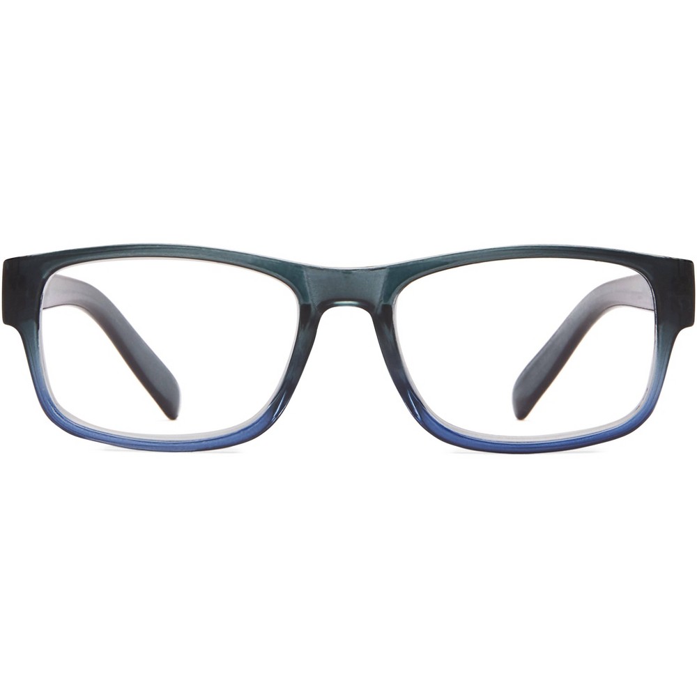 Photos - Glasses & Contact Lenses ICU Eyewear Screen Vision Rectangle Reading Glasses - Blue/Gray +1.50