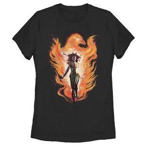 Women's Marvel X-Men Rise Of The Dark Phoenix Flames T-Shirt - 1 of 3