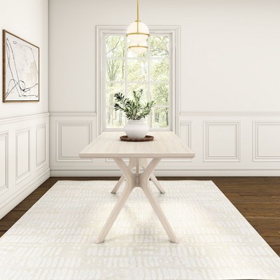 Verso 72'' White Sand Solid Wood Dining Table