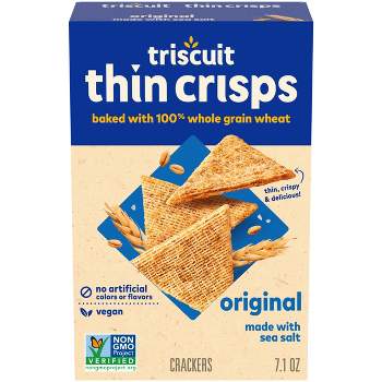Triscuit Thin Crisps Whole Grain Wheat Vegan Crackers - 7.1oz