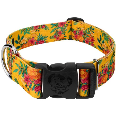 Country Brook Petz 1 1/2 Inch Deluxe Tropical Floral Dog Collar - image 1 of 4