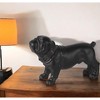 HomeRoots 8" Black Polyresin Dog Tabletop Sculpture - 2 of 4
