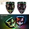 Whizmax[2PACK]Halloween Led Scary Mask -Purge Mask with 3 Lighting Modes for Cosplay Costume - 2 of 4