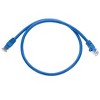 Monoprice Cat6 Ethernet Patch Cable - 2 Feet - Blue | Network Internet Cord - RJ45, Stranded, 550Mhz, UTP, Pure Bare Copper Wire, 24AWG - 4 of 4
