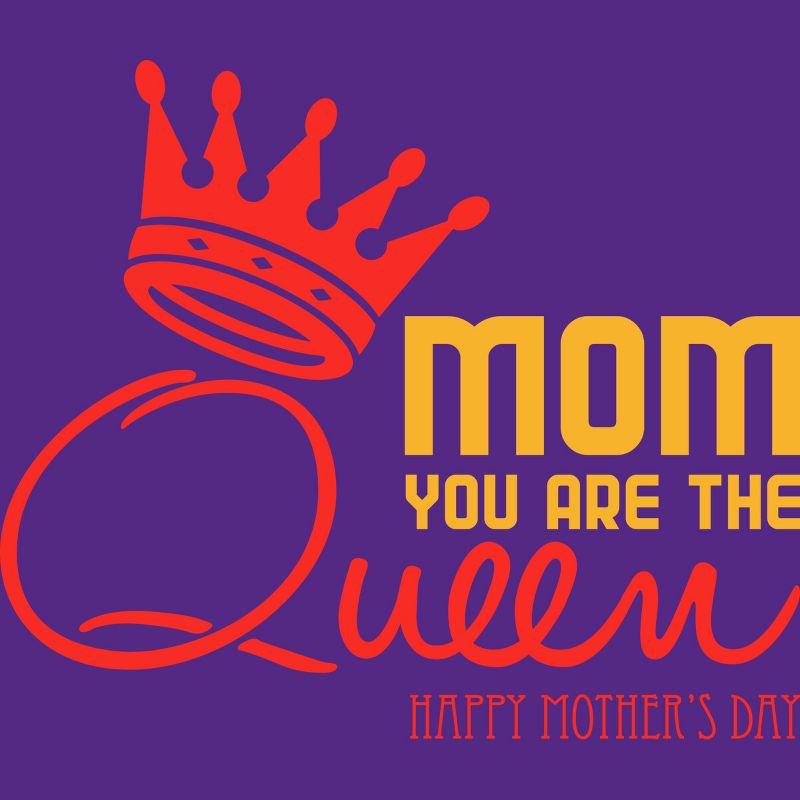 Women's Design By Humans Mother's Day Mom You Are The Queen By tmsarts Racerback Tank Top, 2 of 3