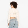 Women's Cropped Zip-Up Ribbed Hoodie Sweatshirt - Wild Fable™ - 3 of 3