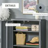 Resenkos Industrial Steel Storage Cabinet - Garage Cabinet with Double Doors & Adjustable Shelves, - 4 of 4