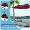 NicBex 15FT Patio Umbrella Waterproof Extra Large Outdoor Umbrella with Crank and Air Vent Double-Sided Pool Umbrella for Patio, Deck, Backyard - 4 of 4