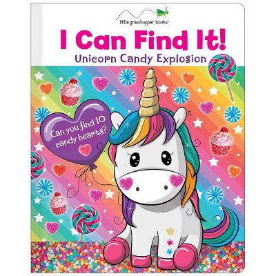 I Can Find It! Unicorn Candy Explosion (Large Padded Board Book) - by  Little Grasshopper Books