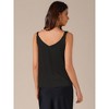 INSPIRE CHIC Women's Satin V Neck Spaghetti Strap Summer Fall Tank Tops - 4 of 4